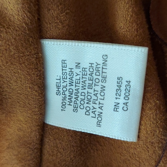 ÐESIGN LAB LORD and TAYLOR  Vintage Western vest  brown with fringe S/P - Picture 6 of 6